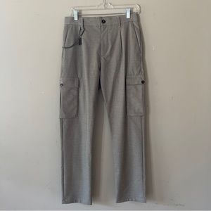 NEW Men’s Zara Houndstooth Cargo Pants with Chain